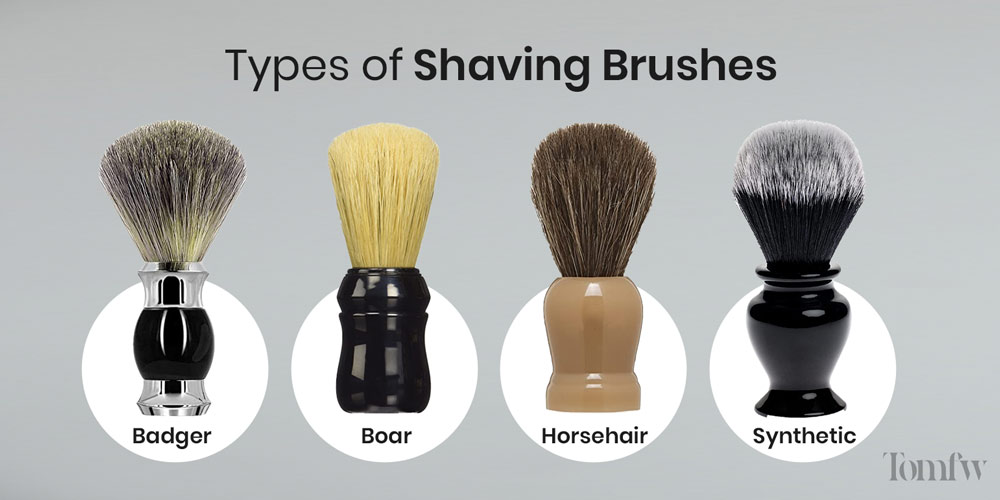 types of shaving brush