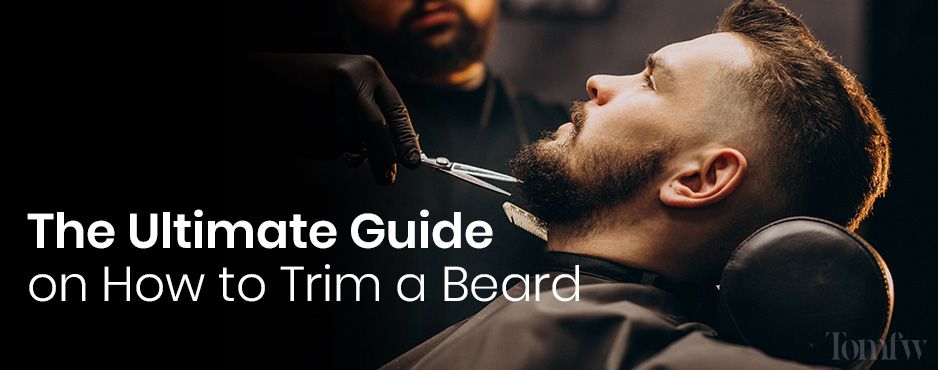 how to trim a beard with scissors