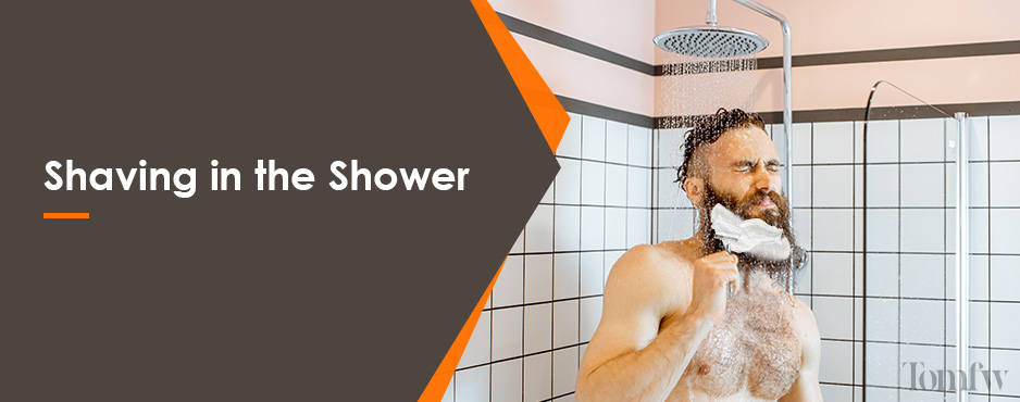 shaving in the shower