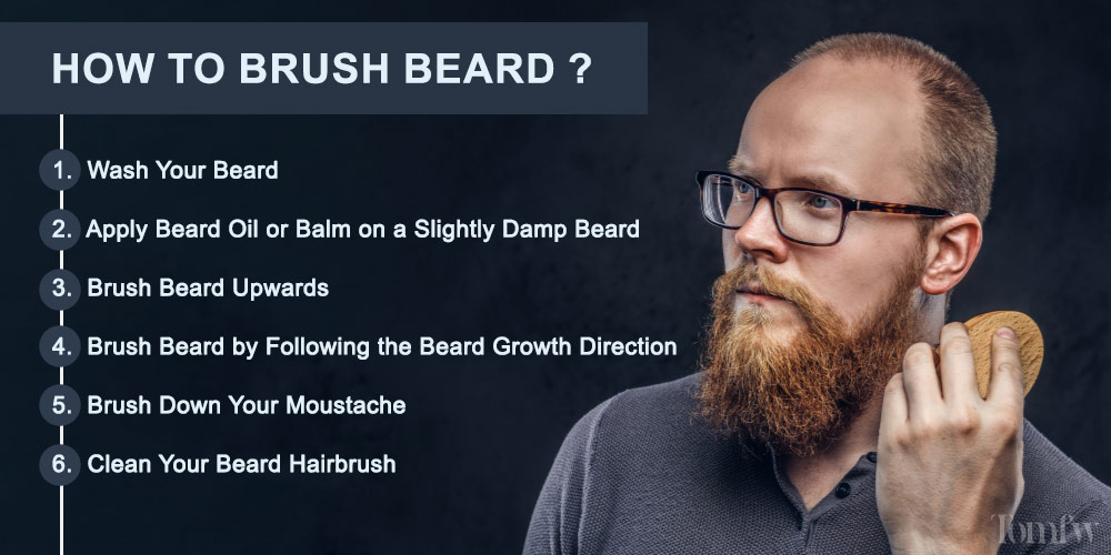 how to clean beard brush