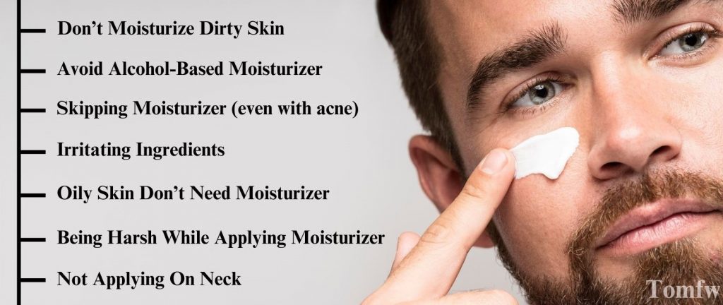 common mistakes while applying moisturizer
